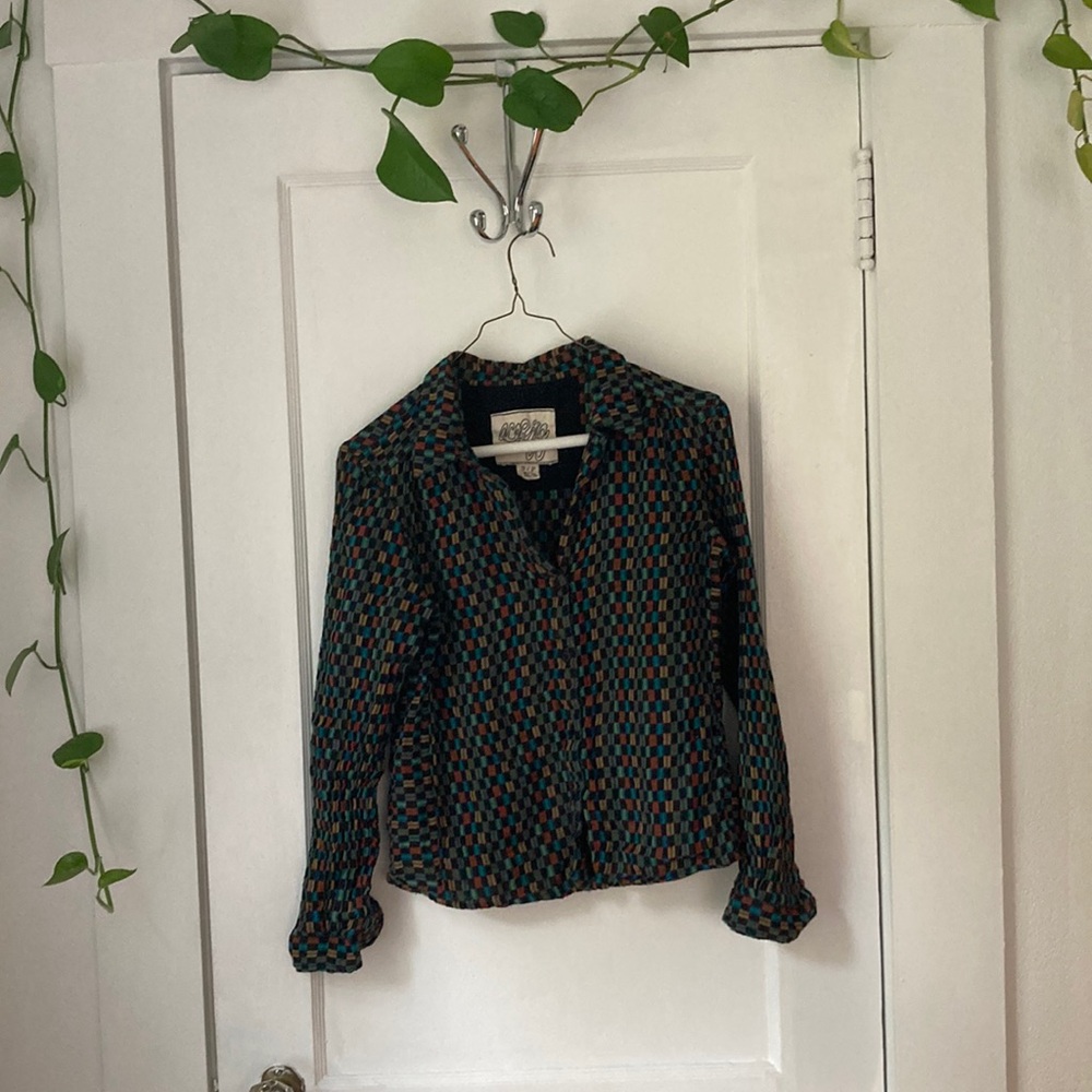 ace&jig Kit Shirt in Parade. Size Small